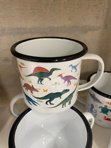 Nature Planet Enamel Dino Mug