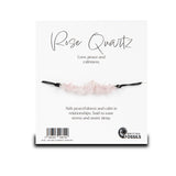 Gemstone cord bracelet