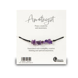Gemstone cord bracelet