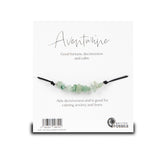 Gemstone cord bracelet