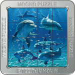 3D Magna Art Dolphins Puzzle