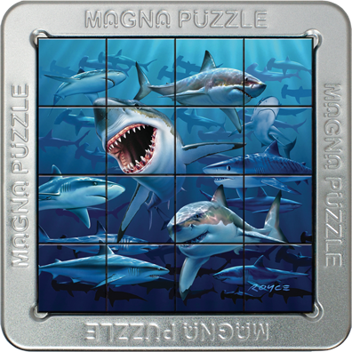 3D Magna Art Sharks Puzzle