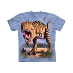 Striped Rex - Children's Dinosaur Cotton T-Shirt