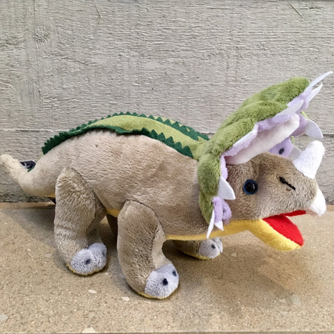 Triceratops Plush Dinosaur Soft Cuddly Toy