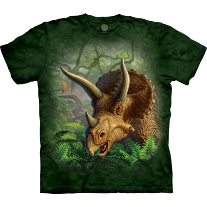 Wild Triceratops Skull  Children's Dinosaur Cotton T-Shirt